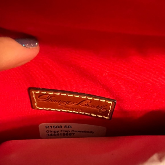 BRAND NEW Dooney and Bourke Gingy Flap Crossbody Purse Aqua Blue - Picture 9 of 15